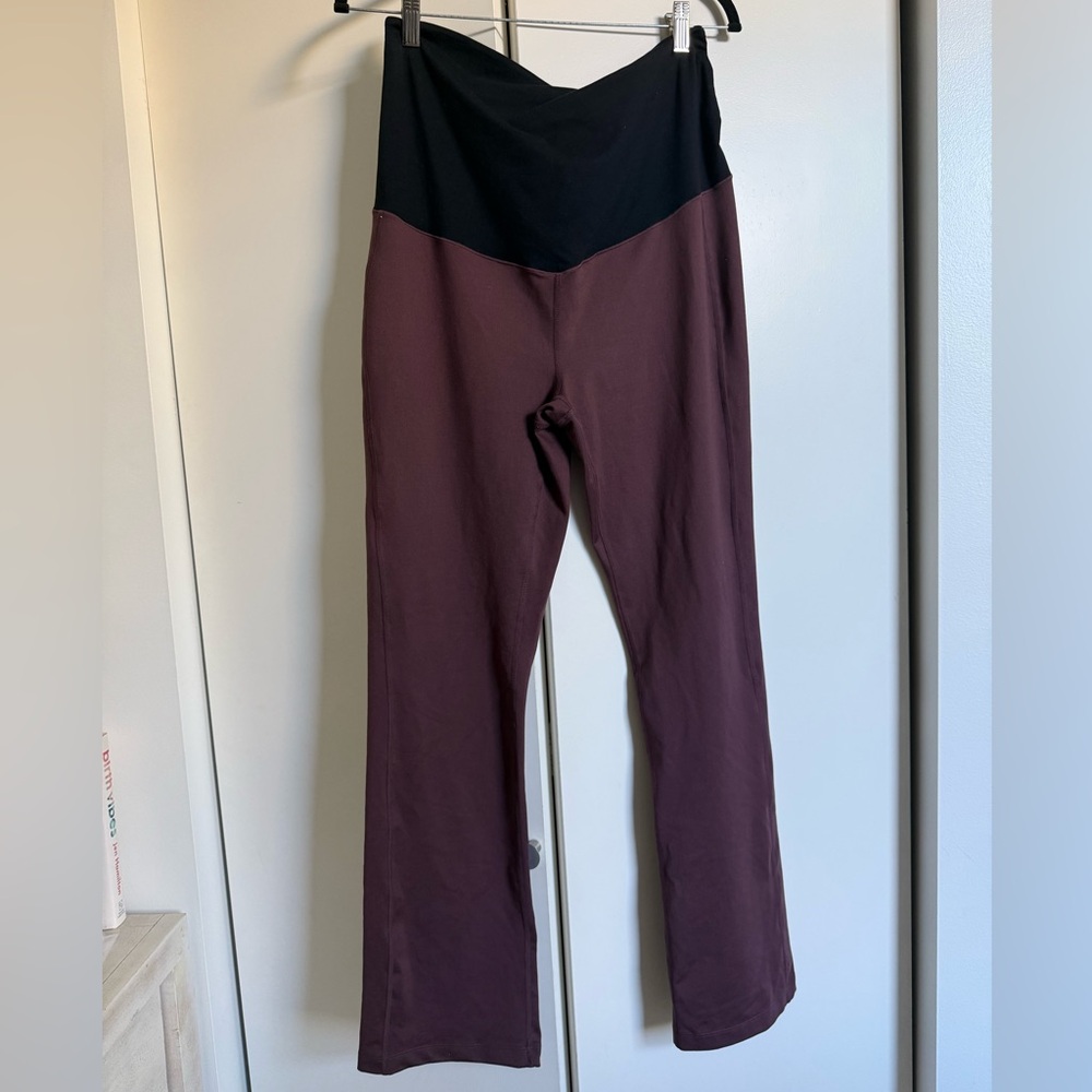 LAST CHANCE Zella Maternity High-Waist Two-Tone Active Pants